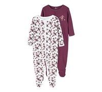 NAME IT NBFNIGHTSUIT 2P W/F Prune Purple Noos Mamelucos para bebés y niños pequeños, Morado, 18 Meses