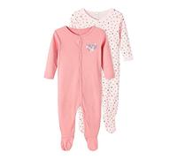 NAME IT Nbfnightsuit 2p W/F Rosette Flower Noos Ftbol Bebé-Niñas