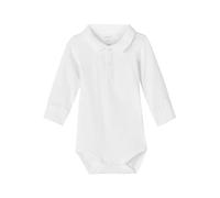 NAME IT NBMHOLGER LS Polo Body Noos Cuerpo de Manga Larga, Bright White, 92 bebé