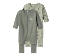 NAME IT NBMNIGHTSUIT 2P Zip FF Dino Noos Fútbol, Agave Green, 92 Niños Bebes