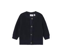 NAME IT Nbnbubba LS Knit Card Noos Suéter cárdigan, Azul Oscuro (Dark Sapphire), 18 Meses Unisex bebé