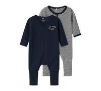Name IT NBNNIGHTSUIT 2P Zip FF Y/D Core 2 Noos, Fútbol Bebé Unisex, Dark Sapphire,