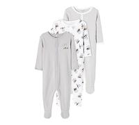 NAME IT NBNNIGHTSUIT 3P W/F Alloy Bear Noos Mamelucos para bebés y niños pequeños, Aleación, 12 Meses Unisex bebé