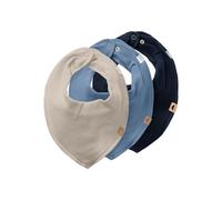 NAME IT NBNYVETTI 3P SCARF BIB NOOS, baberos bebe, Dark Sapphire/Pack:w. Coronet Blue + Pure Cashmere, One Size