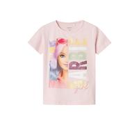 NAME IT Niña Nmfalda Barbie SS Nreg Top Box Sky, Bailarina, 98