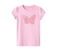 NAME IT Niña Nmfdetsi SS Tunic Box, Pink Frosting, 92