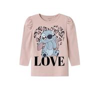 NAME IT Niña Nmfjamin Stitch LS Top Box Noos Wdi, Burnished Lilac, 104