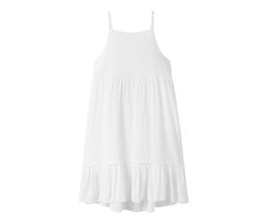NAME IT Niñas Nkffimia SL Dress Noos Vestido de Verano, Blanco, 122 cm
