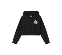 NAME IT Niñas Nkfkory LS Crop RLX SWE WH BRU PS Noos, Negro, 134-140