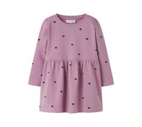 NAME IT Niñas Nmfdavina LS Sweat BRU Dress Noos, Malva Orquídea, 80