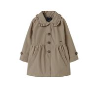 NAME IT Niñas Nmfmadelin Trench Coat Noos, Savannah Tan, 104