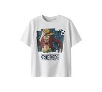 NAME IT Niños Nkmjob Onepiece Nreg SS Top Noos Vde, Blanco Brillante, 134-140