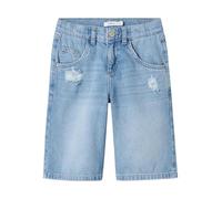 NAME IT Nkfbella Skater Shorts 5630-be 5630-Be-Pantalones Cortos, Medio De Mezclilla Azul, 134 para Niñas
