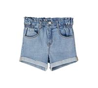 NAME IT Nkfbella Slim HW Dnm Shorts 5460-Tz Noos Pantalones Cortos de Jean, Light Blue Denim, 110 para Niñas