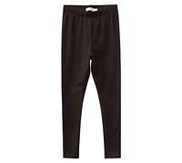 NAME IT Nkfdavina Solid Swe Legging BRU N Noos Leggings, Black, 122 para Niñas