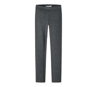 Name IT NKFDAVINA Solid SWE Legging BRU N Noos, Leggings Niñas, Dark Grey Melange,