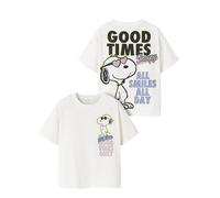 NAME IT Nkfdylana Snoopy SS Nreg Top Box Sky, Cloud Dancer, 116 para Niñas