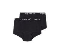 NAME IT NKFHIPSTER 2P Noos - Calzoncillos para niña, Color Negro, Talla 116