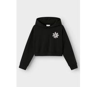 Name it Nkfkory Ls Crop Boxy Swe Wh Bru Ps Noos 6A Negro