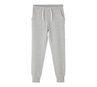 NAME IT Nkflena Sweat Pant Bru Noos Pantalones, Niñas, Grey Melange, 134