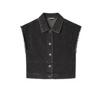 NAME IT NKFLULU DNM Vest 4402-NW S Chaqueta, Black Denim, 146 para Niñas
