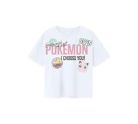 NAME IT Nkfmorana Pokemon SS RLX Top Box Sky, Blanco Brillante, 134-140 para Niñas