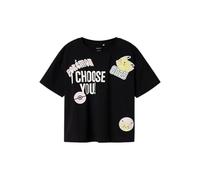 NAME IT Camiseta 'NKFMorana Pokemon' amarillo / rosa / negro / blanco, Talla 122-128