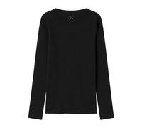 NAME IT NKFNAKAL LS Short Top Noos Camisa Manga Larga, Black, 122-128 para Niñas
