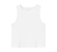 Name IT Nkfnakal SL Crop Top Noos - Camiseta de Tirantes para niña, Blanco Brillante, 146-152