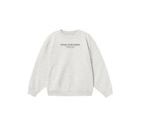 NAME IT NKFNAKONNI LS RLX Sweat BRU, Sudadera Niñas, Light Grey Melange,