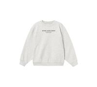 NAME IT NKFNAKONNI LS RLX Sweat BRU, Sudadera Niñas, Light Grey Melange,