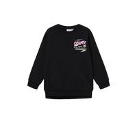 NAME IT NKFNUKKEL LS Long RLX Sweat BRU, Sudadera Niñas, Black,