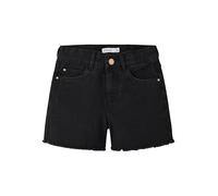 Name IT Nkfrose HW Mom Dnm Shorts 8222-ya Noos Pantalones Cortos, Niñas, Black Denim, 160