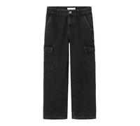 NAME IT NKFROSE HW Wide Cargo Jeans 6190-BS Noos, Vaqueros Anchos Niñas, Black,
