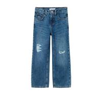 Name IT NKFROSE HW Wide Jeans 1411-TE Noos, Vaqueros Anchos Niñas, Dark Blue Denim,