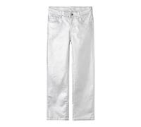 NAME IT Nkfrose Straight Twill Pant 1631-wy R Pantalones de Tela, Plateado/Detalle: Foil, 140 para Niñas