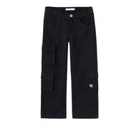 NAME IT NKFROSE Wide TWI Pant 9420-TD N, Pantalón de Tela Niñas, Black,