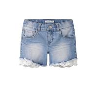 Name IT Nkfsalli Slim Dnm Shorts 5372-ha Noos Pantalones Cortos de Jean Niñas, Medium Blue Denim, 152
