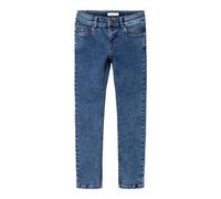 NAME IT NKFSALLI Slim Fleece Jeans 6427-AN O, Vaqueros Ajustados Niñas, Medium Blue Denim,