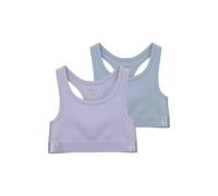NAME IT Nkfshort Top 2P Noos para niña (paquete de 2), Brezo Púrpura, numeric_158