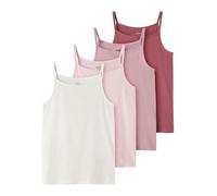 NAME IT Nkfstrap Top 4P Solid Noos, Rose Wine, Numeric_98 (4 Unidades), Vino Rosa, Numeric_98