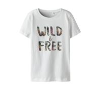 Camiseta name it nkfvanaya ss noos infantil bright white 7 - 8 AÑOS