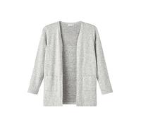 NAME IT Nkfvicti LS Knit Card L Noos Suter Pulver, Grey Melange, 134/140 para Niñas