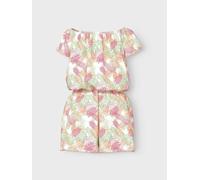 NAME IT Mono 'NKFVINAYA' verde claro / naranja / rosa oscuro / blanco, Talla 128