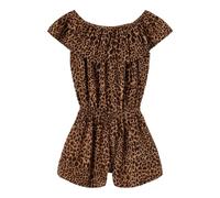 NAME IT Nkfvinaya SS Playsuit Fffff Noos, Negro, 164 para Niñas