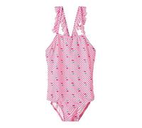 name it NKFZAGNA Swimsuit Box, Traje de baño de una Sola Pieza Muchachas, Cotton Candy, 146/152