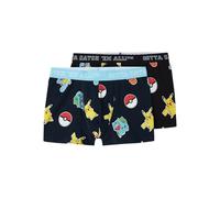 NAME IT NKMASGAR Pokemon 2P Boxer Noos Sky, Conjunto de Ropa de Dormir Niños, Black/Pack:2P Dark Sapphire+ Black,