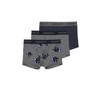 NAME IT Nkmboxer 3P Dark Grey Mel Skull Noos, Gris Oscuro, Numeric_158