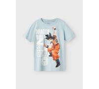 NAME IT Camiseta 'NKMFRITZ DRAGONBALL' azul pastel / langosta / negro / blanco, Talla 122-128