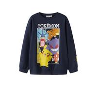 NAME IT Nkmjobi Pokemon Nreg Sweat UNB Box Sky, Azul Marino, 146-152 para Niños